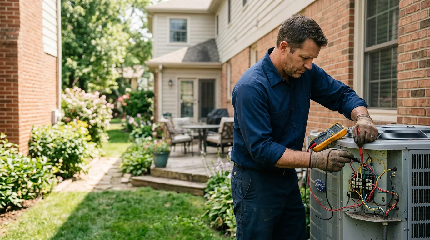 HVAC technician working near Glenview, KY